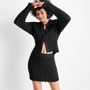 🖤🖤 Future Collective Braided Sweater Mini Skirt Jenee Naylor